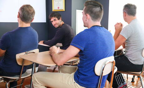 Latin superstud Diego Sans and american superstud Jack Hunter in hot homosexual scene