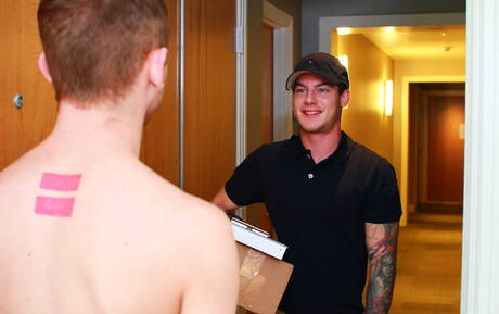 Hot american guys hunky guy Vance Crawford and hot twink Archer Hart sucking and fucking each other