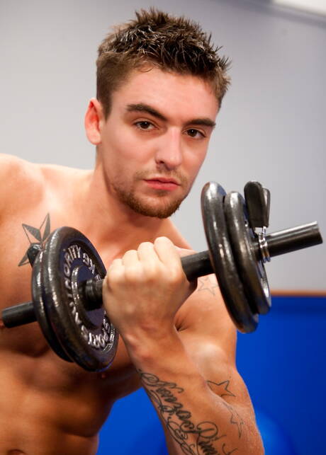 American pornstars tough guy Cameron Foster and muscular Johnny Torque have a good anal sex