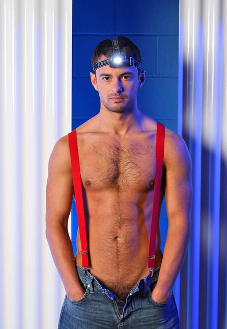 Horny boys Brandon Lewis, Donny Wright and James Huntsman have a hot threesome sex