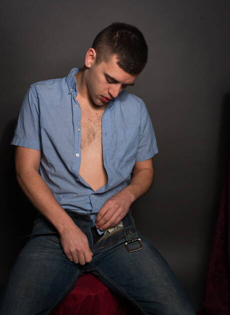 Nice american guys tough guy Josh Stone and muscular Nick Capra teasing cock