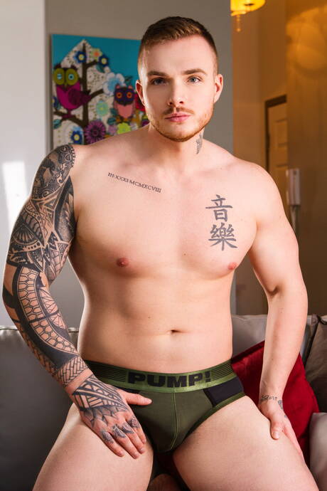 Sexy guys William Seed, Theo Ross and Cayden Solano in hot groupsex