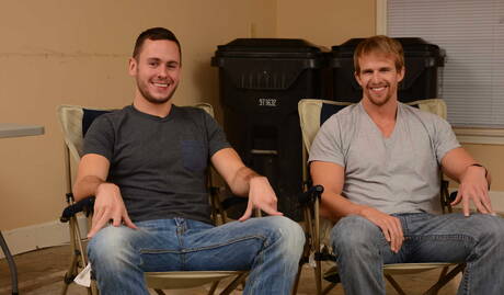 Cameron Foster, Brenner, Mike, Morgan in hot groupsex