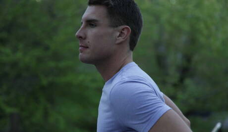 Pretty american boys strongman Saxon West and husky guy Trace Kendall banged each other outside