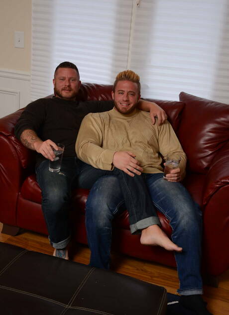 John, Rikk York, Luke Adams, Aaron Bruiser, Charlie have a good groupsex