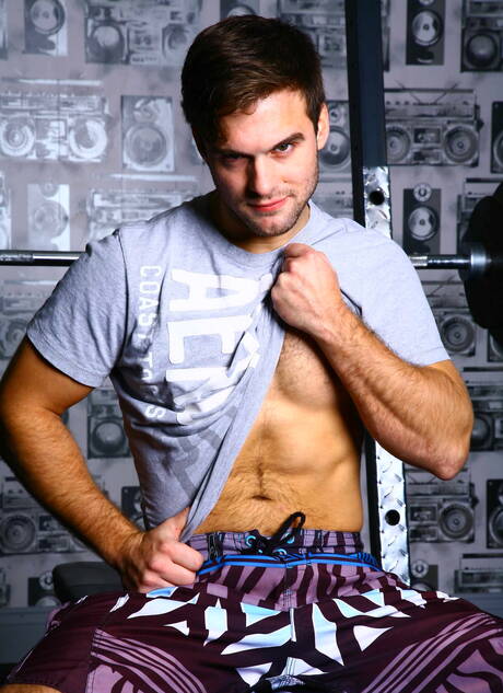 Slovak strongman Jay Roberts and canadian superstud Gabriel Clark banged each other