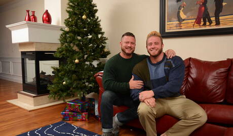 Horny boys Luke Adams, Aaron Bruiser and Charlie Harding in hot 3some ass bang