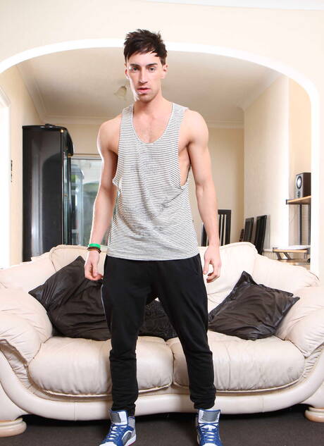 Canadian strongman Christopher Daniels and polish beefcake Kayden Gray have a good anal sex