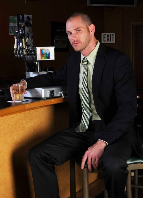 American stars husky guy Steven Daigle and superstud Cole Streets in hot homosexual action in bathroom