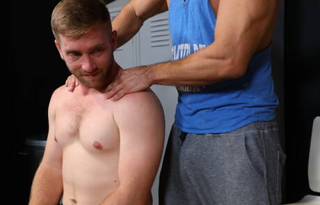 Hot american boys beefy Alexander Garrett and beefcake Scott Riley fuck ass after sucking