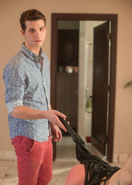 American young boy Johnny Hands and hot twink Chase Williams in butt spanking