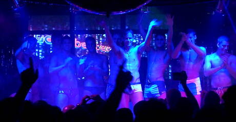 Hot buddies Dolph Lambert, Ariel Vanean and Jean-daniel have a hot threesome sex outside