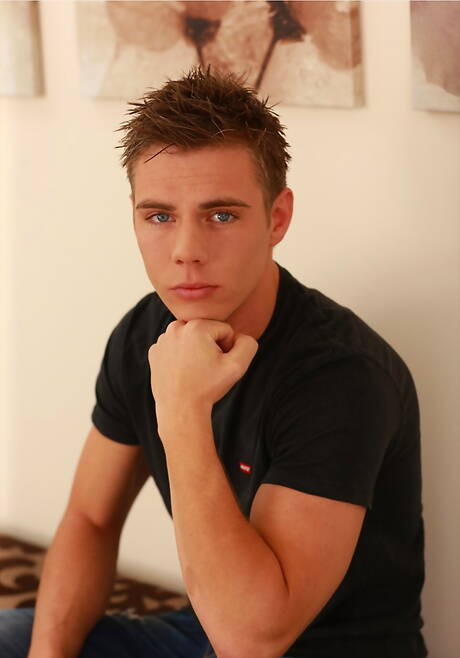 Czech stud Peter Fleming posing nude and showing nice butt