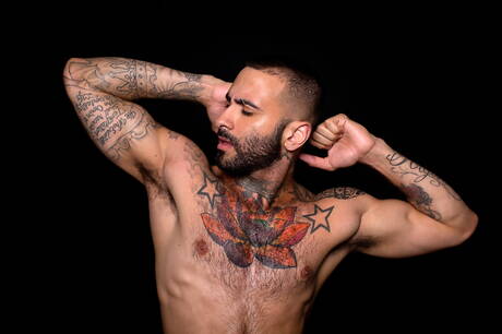 Kris Karr and puerto rican hunky guy Rikk York banged each other outside