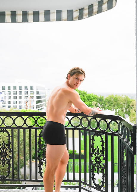 Nice american boys twink Avery Jones and young dude Tayte Hanson fuck ass after sucking outside