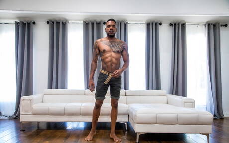 Hot buddies Armond Rizzo, Aaron Reese and Mr. Cali in threesome fuck scene