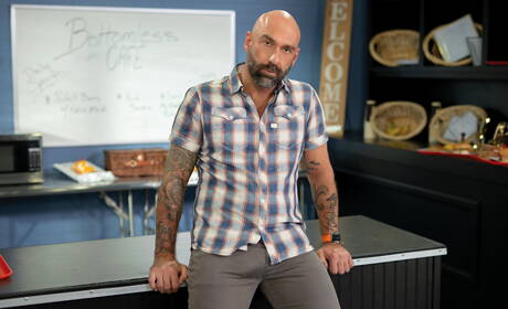 Nasty guys Brian Bonds, Drew Sebastian and Tony Orlando drilling an ass with fisting