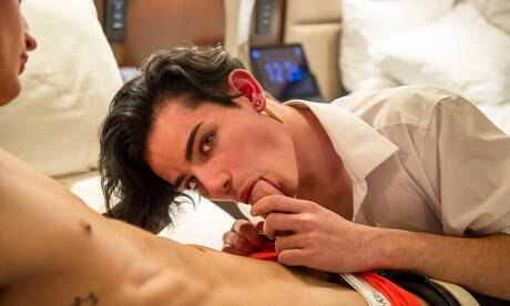 Nice american buddies young dude Eli Bennet and young boy Garrett Kinsley banged each other