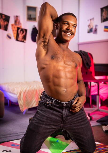 Nasty guys Adrian Hart, Theo Brady and Kenzo Alvarez in hard interracial threesome sex