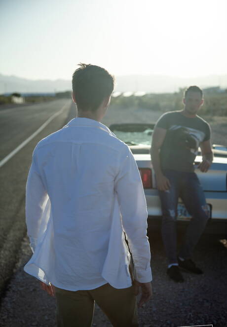 Pretty american guys hot twink Trevor Harris and stud Pierce Paris banged each other outdoor