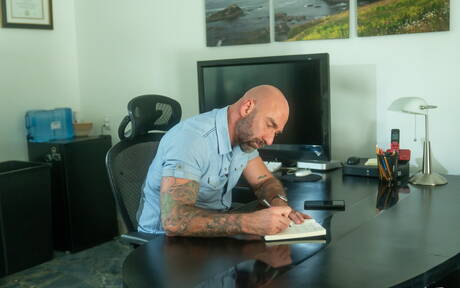 American pornstars hot bear Drew Sebastian and stud Tristan Hunter make a love at pool