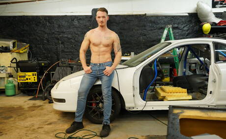 American pornstars stud Johnny Rapid and muscular Jackson Cooper drilling an ass