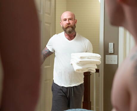 Horny buddies Jack Dixon, Danny Wilcoxx and Cole Blue have 3some anal sex