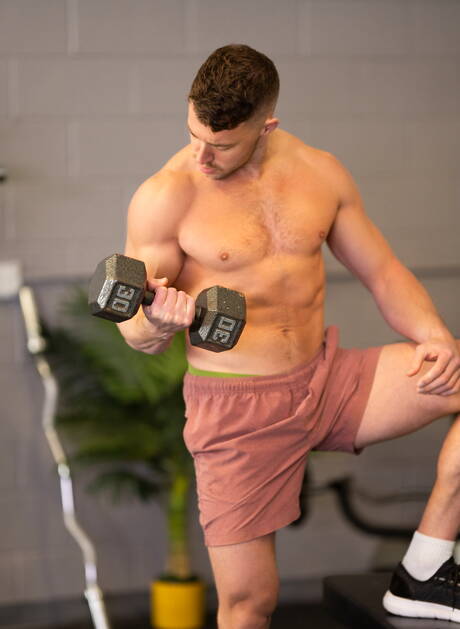 Tough guy Justin and well-built Curtis Reid sucking and screwing each other