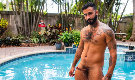 American otter Chad Taylor and puerto rican beefy Rikk York fuck ass after sucking in the kitchen