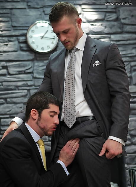 Cypriot well-built Leo Domenico and american strong bull Paul Wagner fuck ass after blowjob