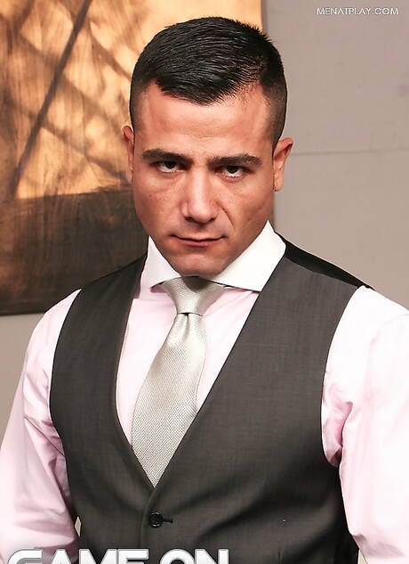 Superstud David Dirdam and british well-built Marco Sessions in hot anal sex