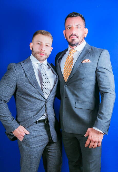 Diego, Drew, Joe, Sir Peter in hot groupsex scene