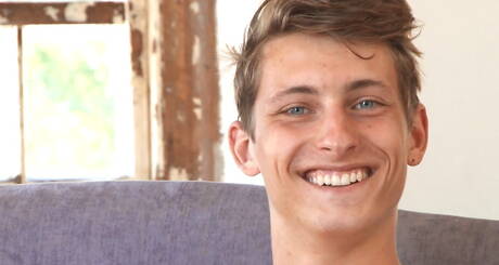 Czech stars beefcake Jon Kael and young boy Christopher Caan in cock sucking scene