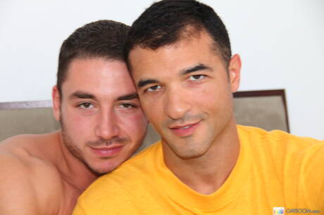 Brazilian stud Luke Hass and american hunky guy Marc Dylan sucking and screwing each other