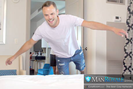 Tough guy Tyler Lakes and hunk Trent Summers have a good anal sex