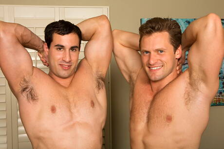 Superstud Brendan and tough guy Randy in hot homosexual action