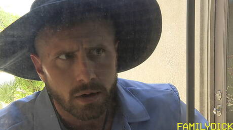 Nasty buddies Wesley Woods, Myles Landon and Michael Boston in hot threesome anal sex