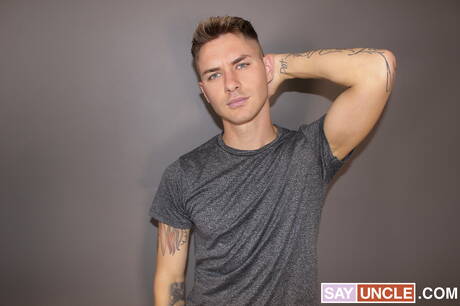 Strongman Jace and american young dude Zak Bishop sucking and fucking each other