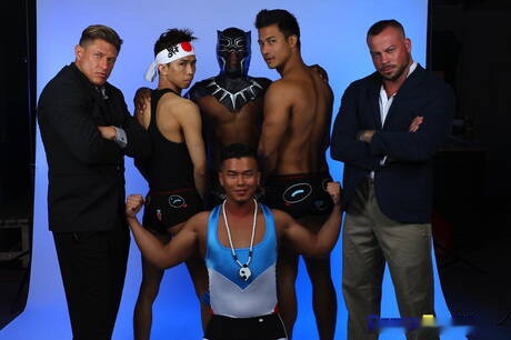 Alex Chu, Osiris Blade, Ken, Levy Foxx, Bryce Evans, Sean Duran have an orgy