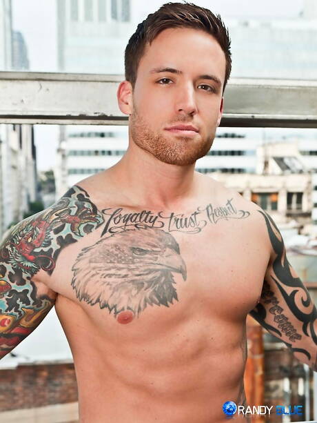 Famous americans, tough guy Addison Graham and husky guy Jordan Levine make a love