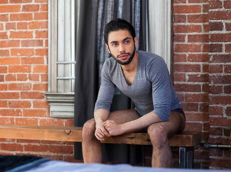 Latino strongman Diego Sans and  Shawn Abir banged each other