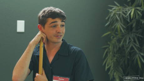 Sexy americans, stud Scott Finn and hot twink Grayson Lange in hot homosexual scene