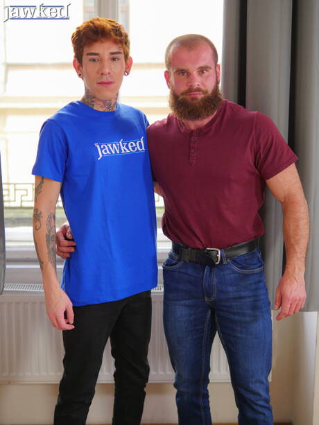 Czech hairy bear John Barber and venezuelan young boy Roman Capellini have anal sex