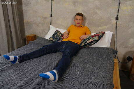 Czech young dude Mark Troy posing naked